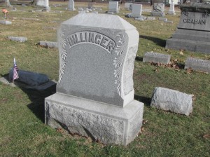 Infamous bank robber John Dillinger's family marker